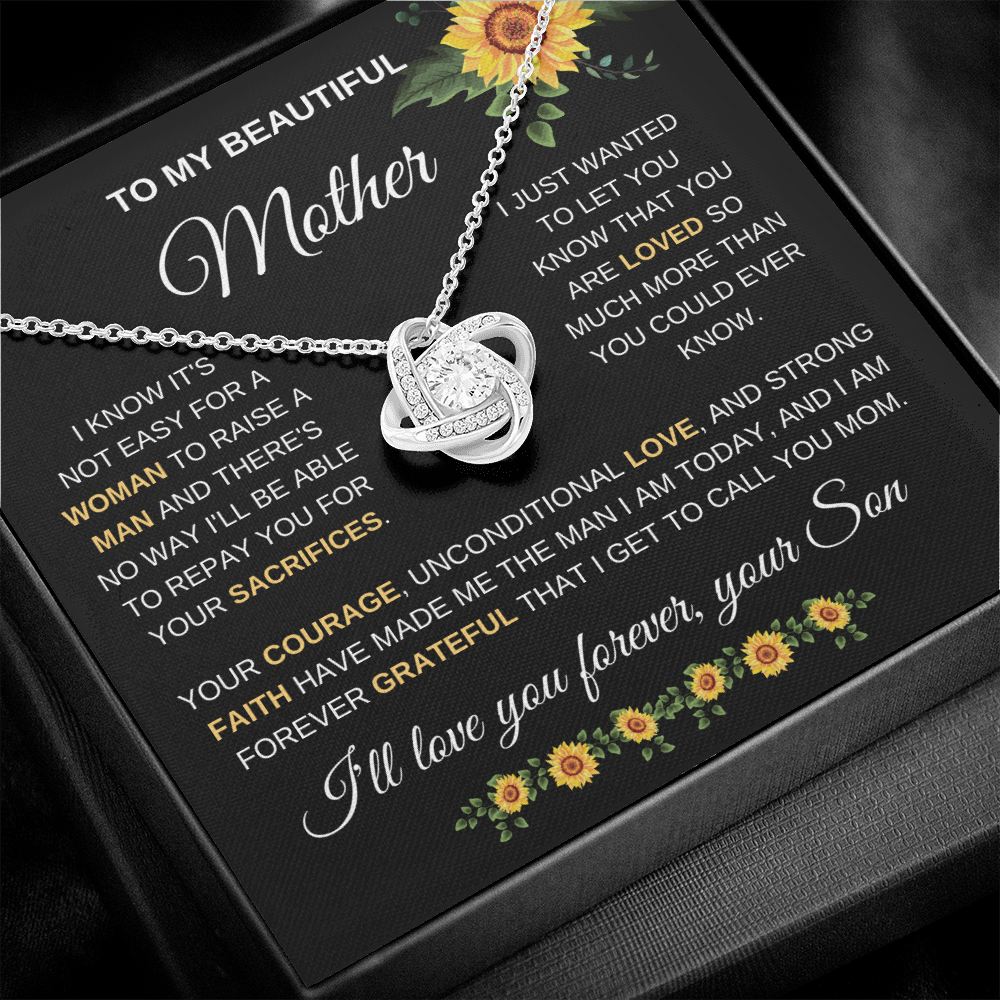 Mother's Day Sunflower Necklace