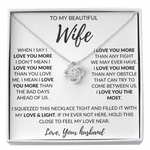 Load image into Gallery viewer, I Love You the Most Love Knot Necklace

